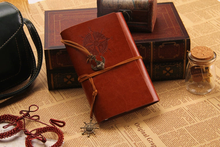 Wholesale Creative Pirate Leather Strap Loose Leaf Notebook